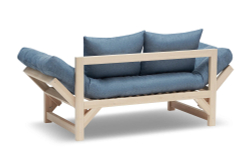 Диван кушетка Элиза, рогожка, синий