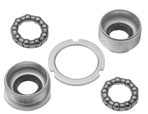 Детали каретки XR-BB04W 1.37"x24tpi, комплект из 5 элементов, серебристые