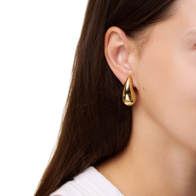 Серьги Летние Капли – Золото