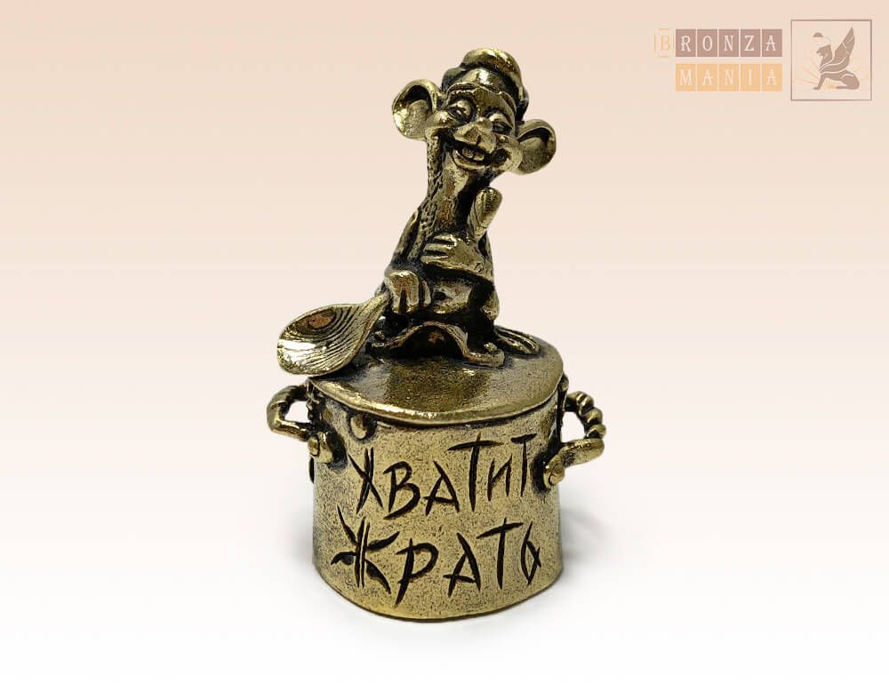 колокольчик Мышь Хватит жрать с ложкой