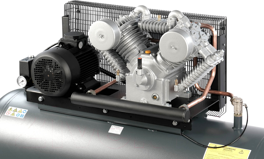 Компрессор поршневой с ременной передачей 380В, ресив. 500л, 1000л/мин NORDBERG NCP500/1000-16