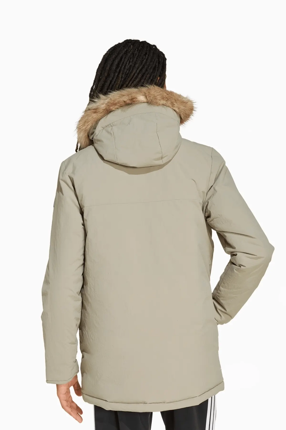 Куртка adidas Paveric Climawarm Fur Parka - зеленый