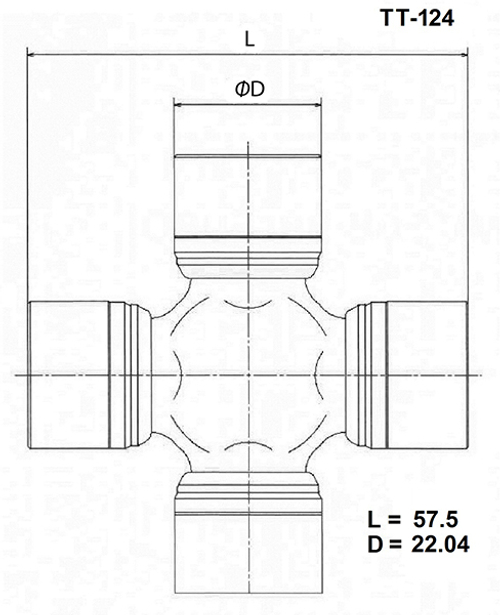Крестовина карданного вала TOYO TT124