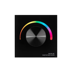 Панель SMART-P5-RGB-G-IN Black (3V, Rotary, 2.4G) (Arlight, IP20 Пластик, 5 лет) 033757