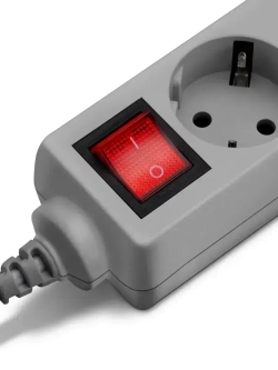 Сетевой фильтр Buro 300SL-5-G 5м, 3 розетки, серый