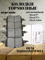 Колодки тормозные передние 3501115XGW02A для Haval Jolion