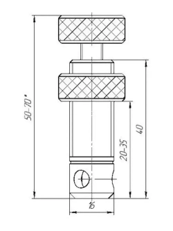Болт быстрозажимной для сварочного стола D16