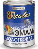 Эмаль с молотковым эффектом зеленая 0,8 кгВИТ color