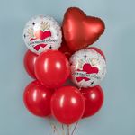 Шар (18''/46 см) Круг, С Днем Рождения, Красотка, 1 шт.