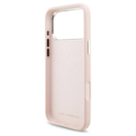 Чехол Lagerfeld для iPhone 17 Pro Max Liquid Silicone Initials Metal Logo & Camera Hard, Pink (KLHCP17XSMCKLMCLP)