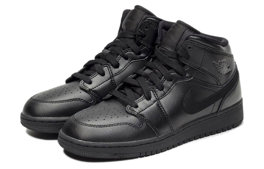 Кроссовки Jordan Air Jordan 1 Mid "Deep Black" (Женская размерная сетка)