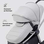 Детская коляска Rant Flex Therm Soft 3 в 1 с автокреслом Evomax Black Stone Grey