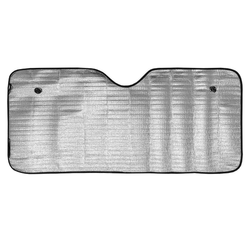 Шторка на лобовое стекло серебро 130 х 60 см гармошка Skyway