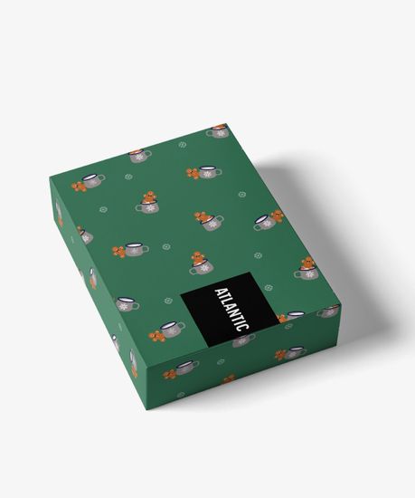 Трусы мужские боксеры (2шт), Atlantic 2GMH-008, темно-синие + зеленые