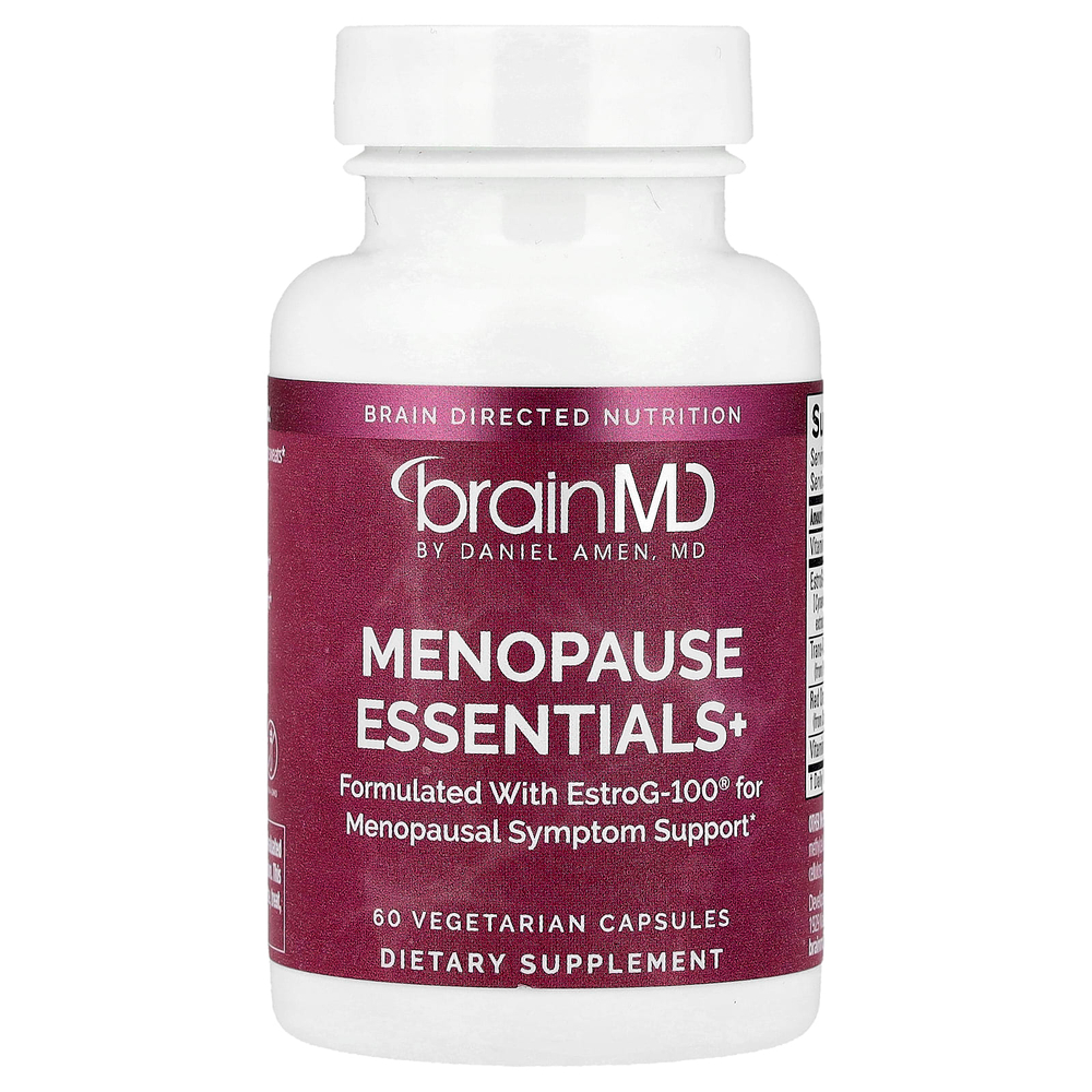 BrainMD, Menopause Essentials +, 60 вегетарианских капсул