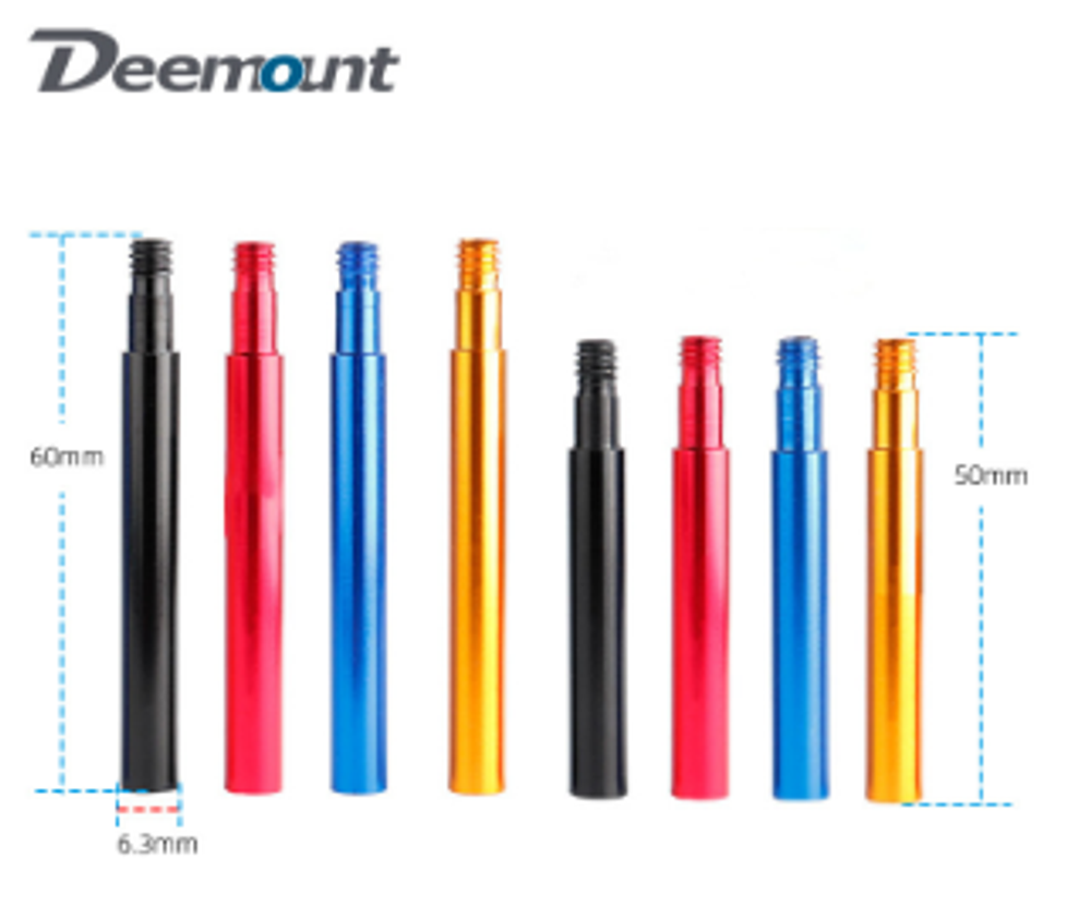 Удлинитель ниппеля F/V, 60мм, черный. DEEMOUNT VVC-007