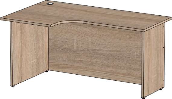 Стол эргономичный Стандарт Про дуб сонома