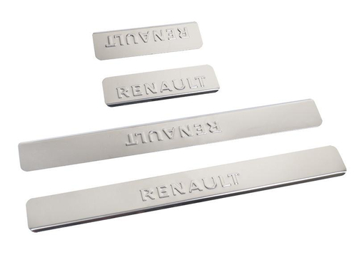 *Накладки порога декоративные Renault Duster 2010-2021 (к-т 4шт) Dollex