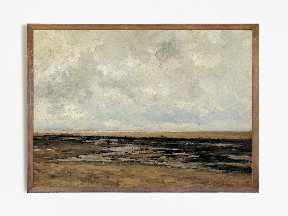 Арт принт 'Villerville Beach Normandy'