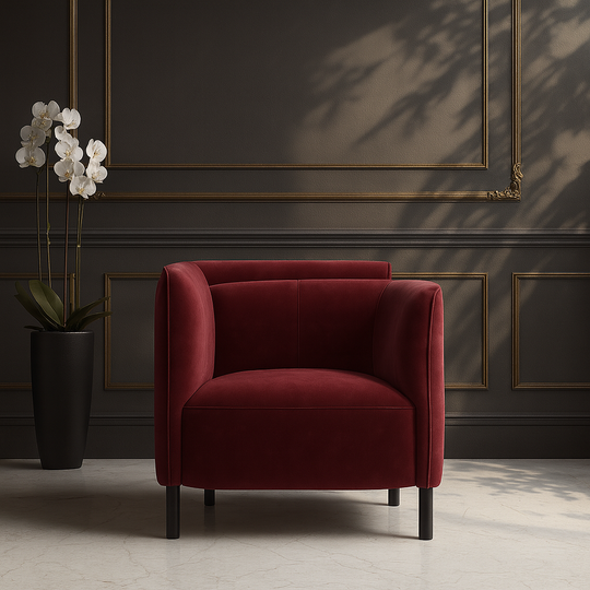 Дизайнерское кресло PETAL burgundy