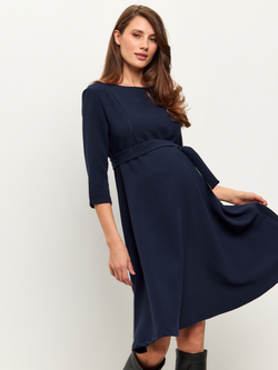 Платье для беременных и кормящих мам осень зима теплое