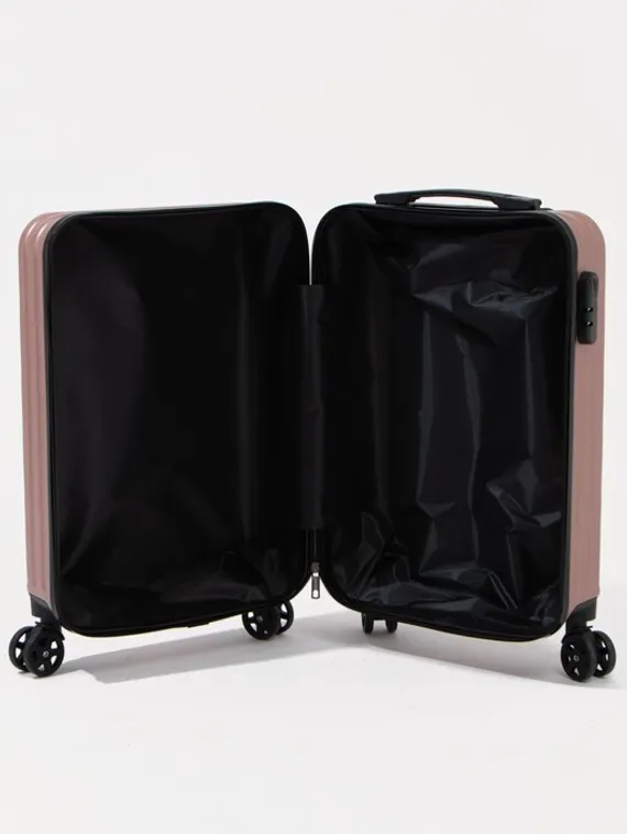 Чемодан маленький 20&quot;, кодовый замок, цвет розовое золото