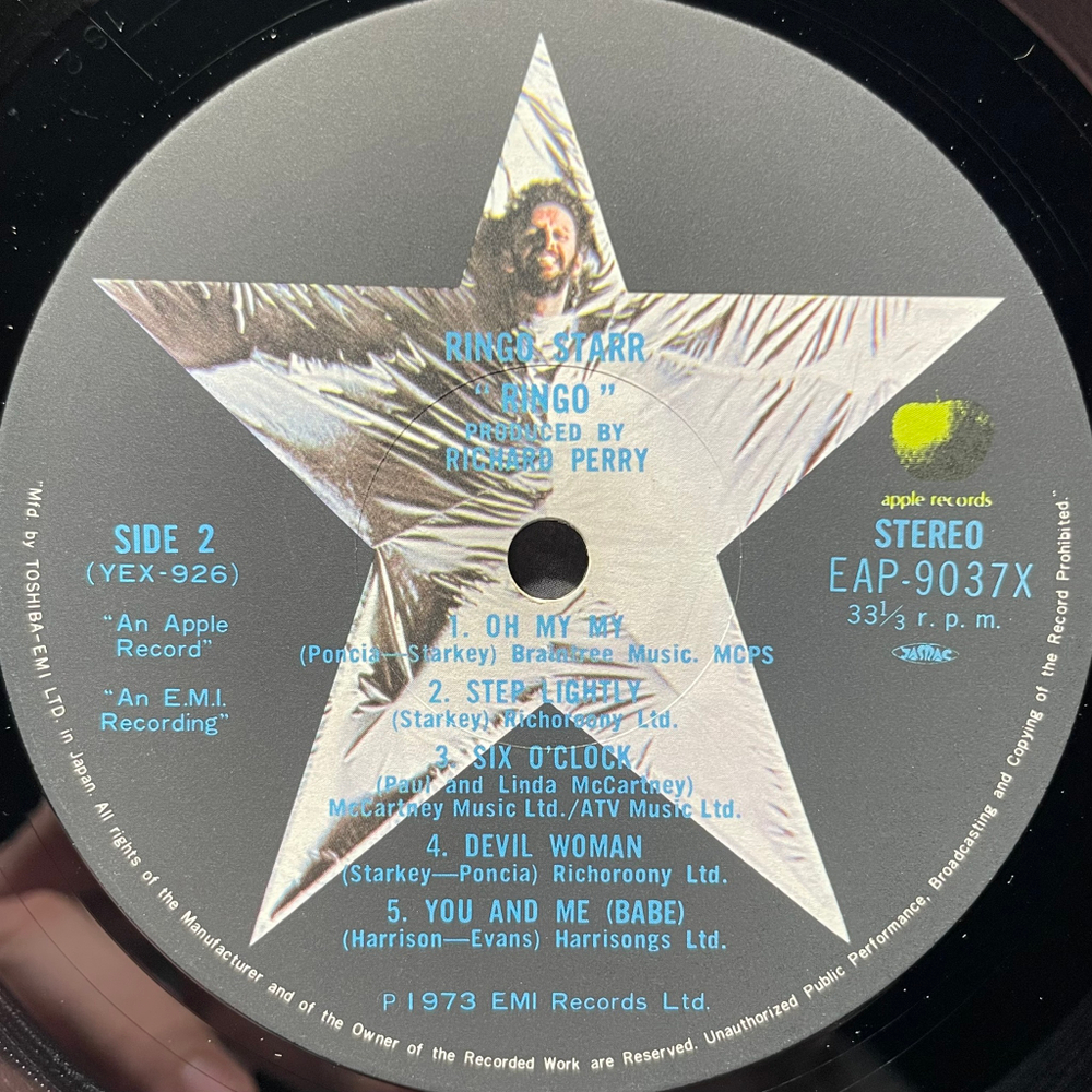 Ringo Starr ‎– Ringo (Япония 1973г.)