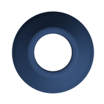 Синяя анальная пробка с открытым каналом - 8,7 см.