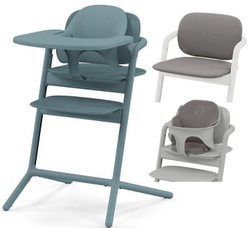 Стульчик для кормления Cybex Lemo 4 в 1 с мягкими чехлами Comfort Inlay Stone Blue/Suede Grey