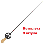 Удочка для зимней рыбалки AQUA ICE BOW телескопическая с катушкой и пробковой ручкой (зимняя удочка)