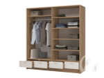 Шкаф 4-х створчатый с зеркалом ШК-04 МС Ирис