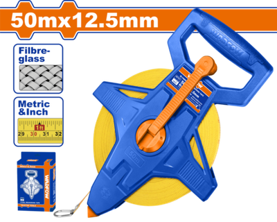 Лента измерительная фибергласовая 50 м х 12,5 мм (10/20) WADFOW WMT2550