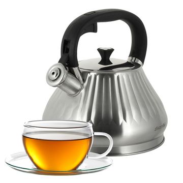 Чайник 3 л. из нержавеющей стали со свистком Kamille KM 0859