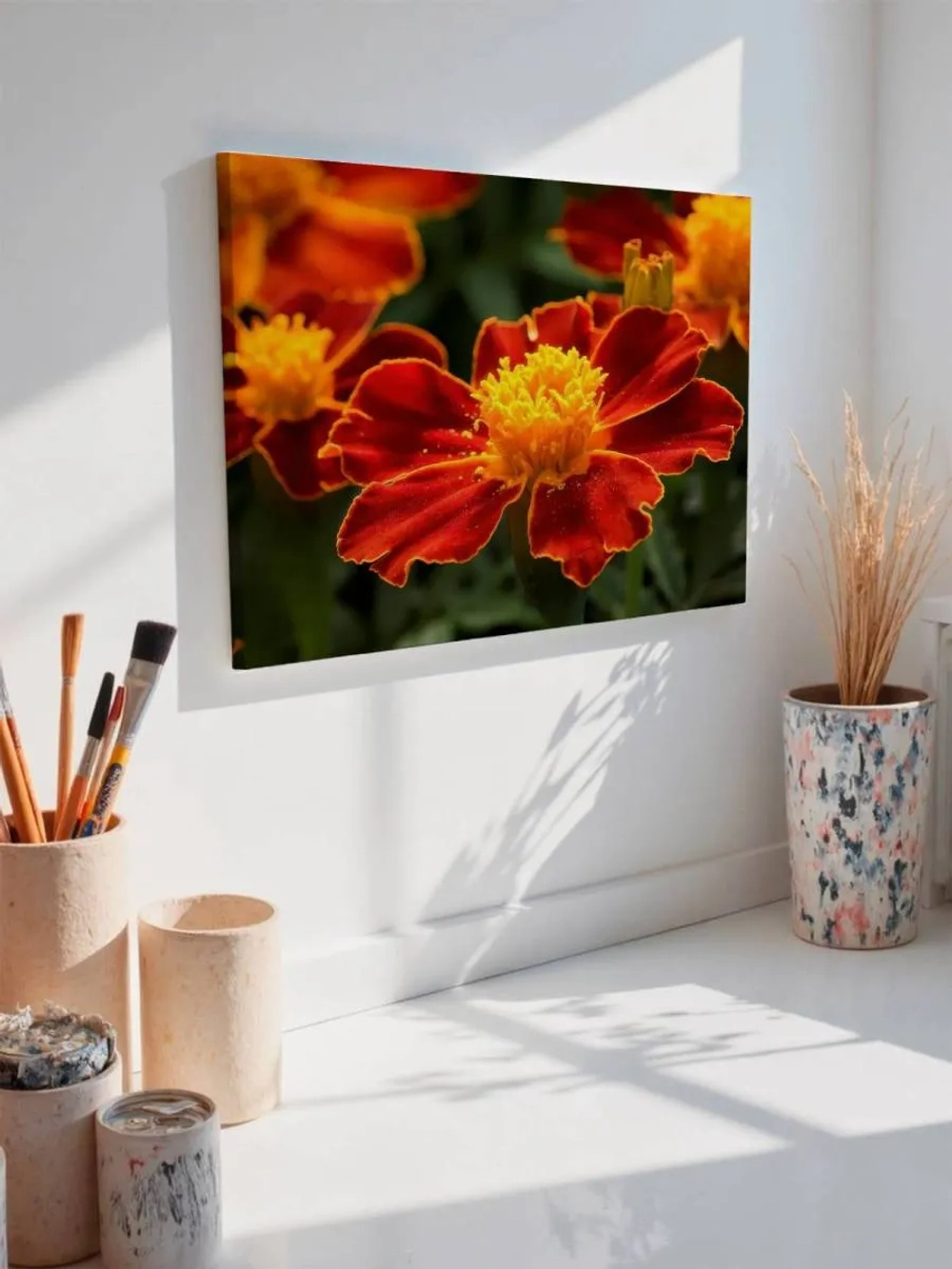 Картина на стену 40 X 50 Бархатцы