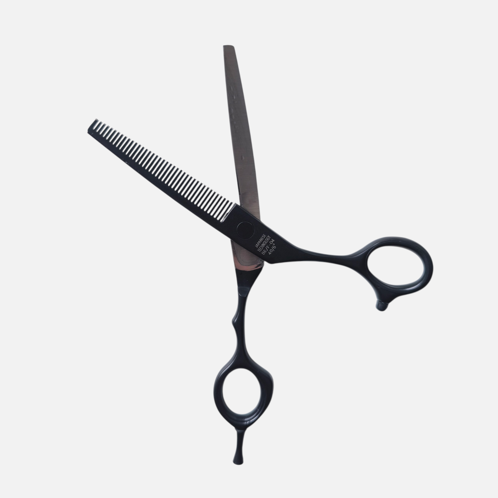 Филировочные парикмахерские ножницы 6" 40 зубьев Black Edition Melon