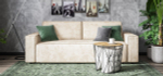 Диван Норд Велюр Алькантара пепел
