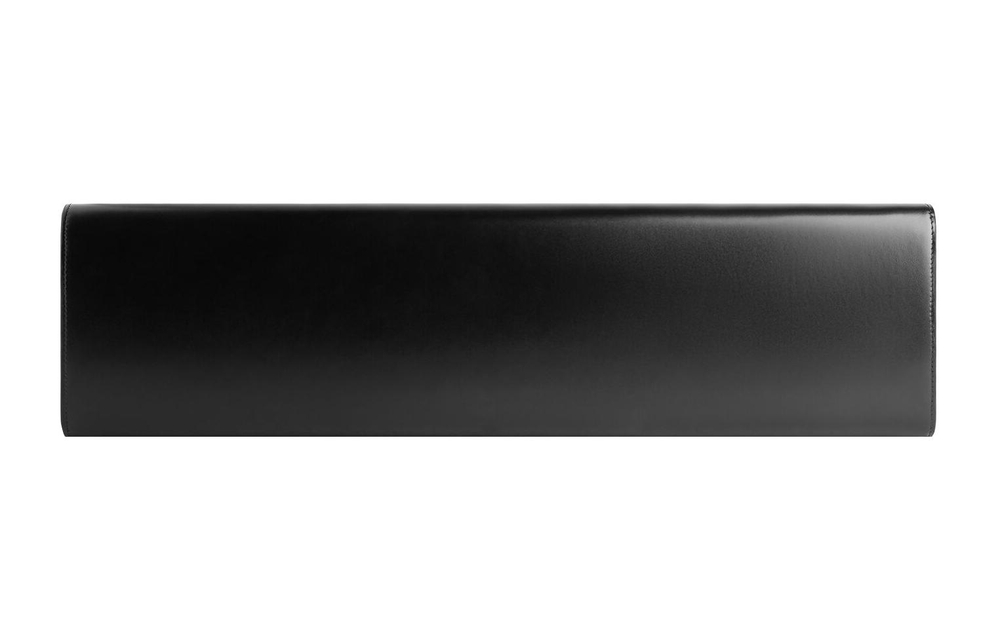 Balenciaga Flap Closure Cow Leather Clutch Women"s Black