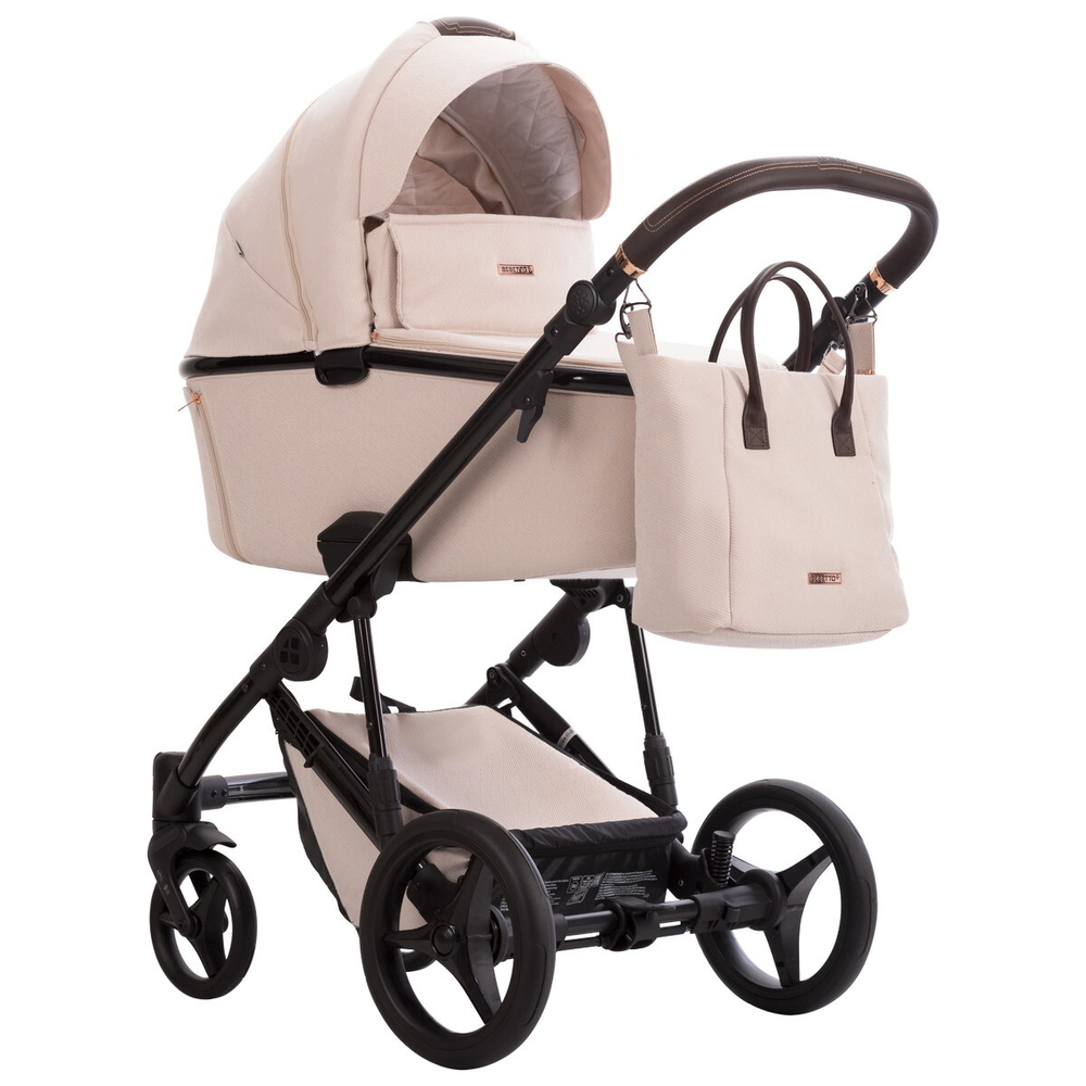 Детская коляска Bebetto Loren Gloss 3 в 1 с автокреслом Avionaut Cosmo 03 св.бежевый