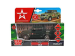 Модель ин. мет. "Uaz pickup. Армия России" 12см, открыв. двери, багаж. (Технопарк)
