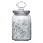 Банка с крышкой 860мл «Ливс» 3 цвета (рис.41548) 96762SLBD