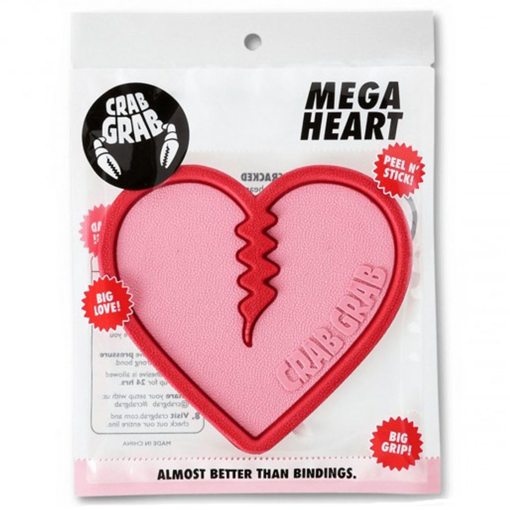 Стомпэд для сноуборда CRABGRAB MEGA HEART (BUBBLEGUM)