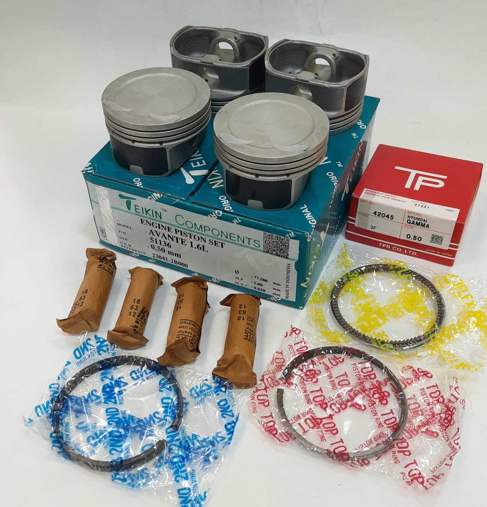 Поршни Teikin с кольцами TP +0.50 G4FC