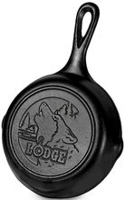 Lodge Сковорода чугунная, с логотипом Волк, 16см