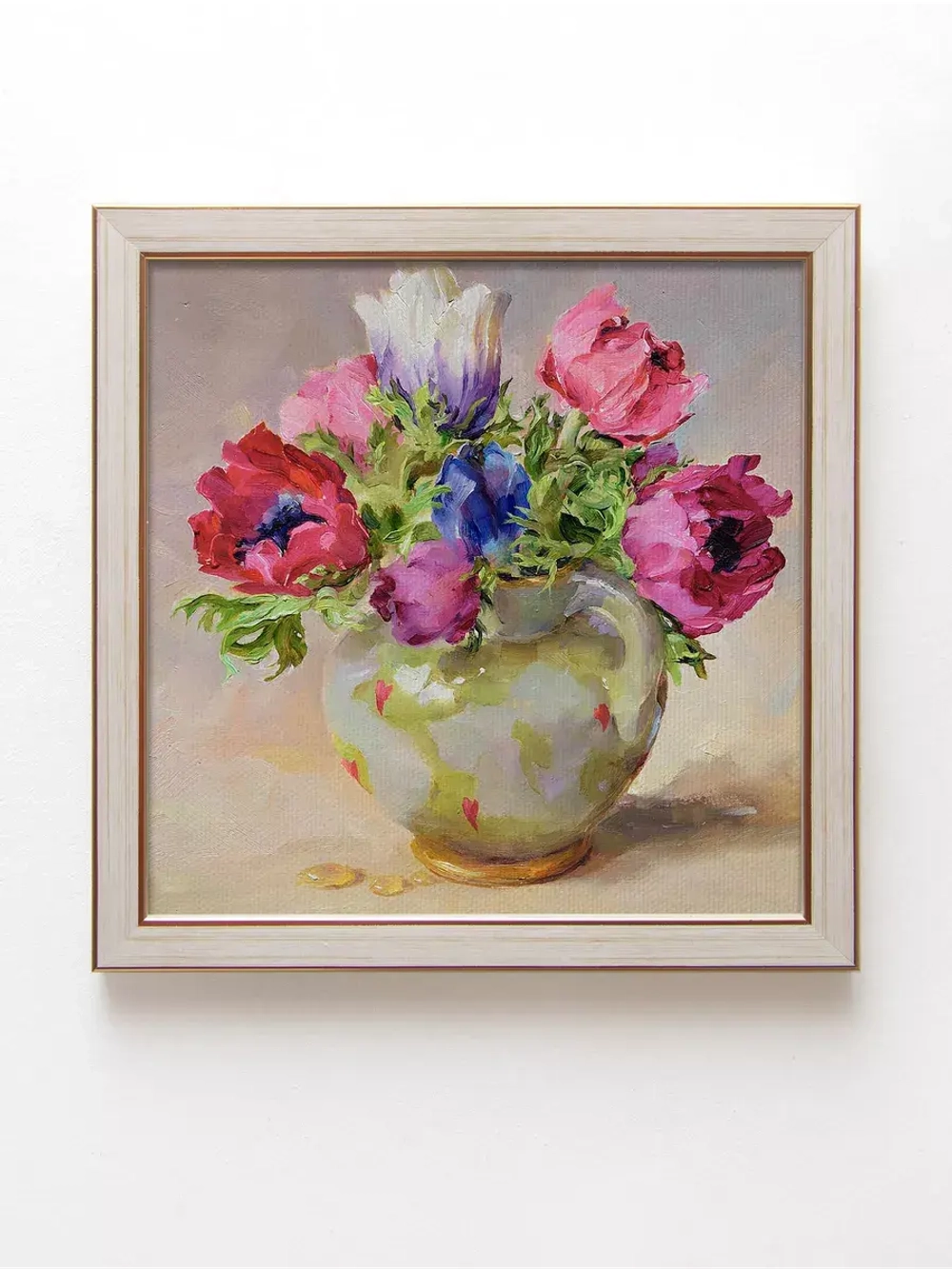 Картины на стену интерьерная на холсте 4 шт, 23*23 см