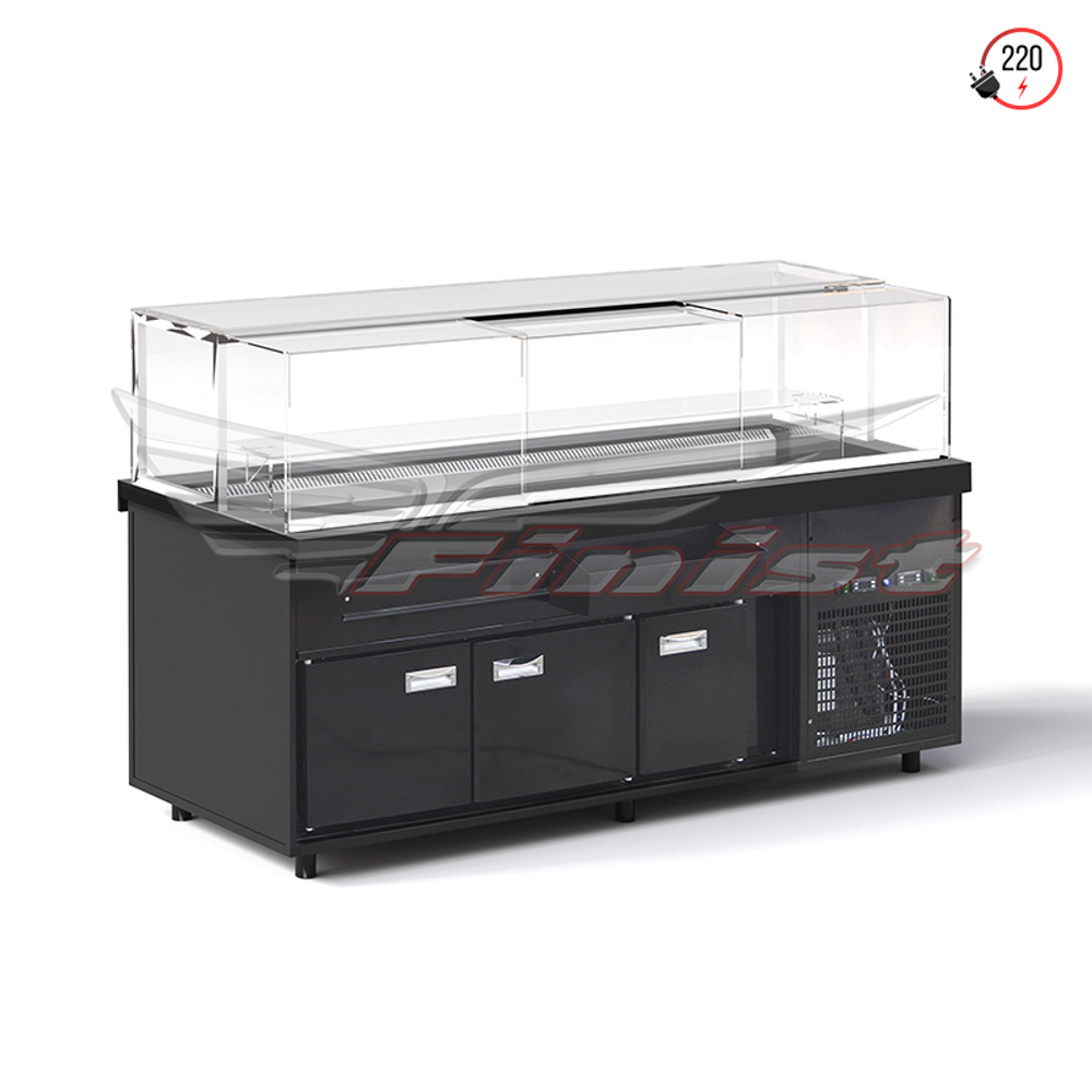 Кондитерская напольная холодильная витрина Finist Maria