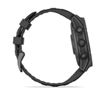 Смарт-часы Garmin Fenix E, AMOLED серый безель,47 мм, черный силиконовый ремешок, 010-03025-01