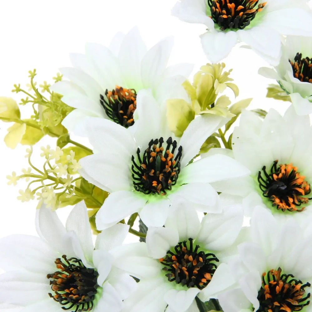 Искусственные цветы «Весеннее вдохновение» 40см 10цветков белый цвет