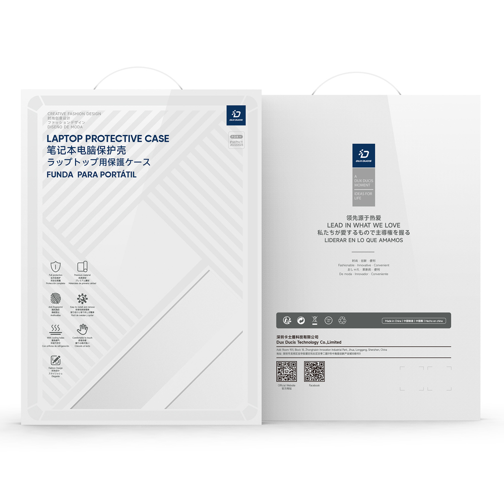Чехол прозрачный для ноутбука MacBook Pro 14 (2021, 2023-2024) от Dux Ducis, серии LCGM Series Protective Cas