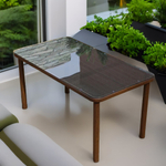 Стол прямоугольный 150х80 БАМБУК/ТЕСЛИН «BAMBOO/TESLIN»