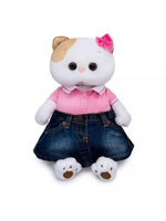 Мягкая игрушка Кошечка Ли Ли в юбке и футболке 24 см